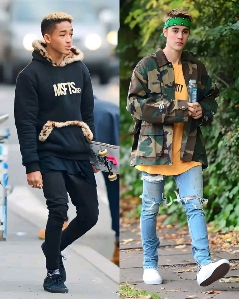 Justin Bieber y Jaden Smith 