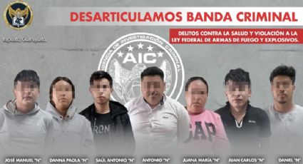 Desarticulan grupo criminal en Guanajuato; aseguran a siete personas, armas y drogas