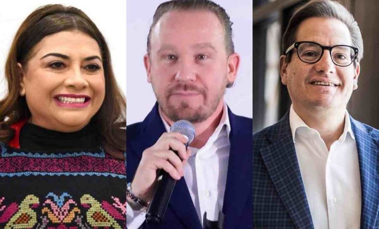 Clara Brugada Molina, Santiago Taboada Cortina y Salomón Chertorivski