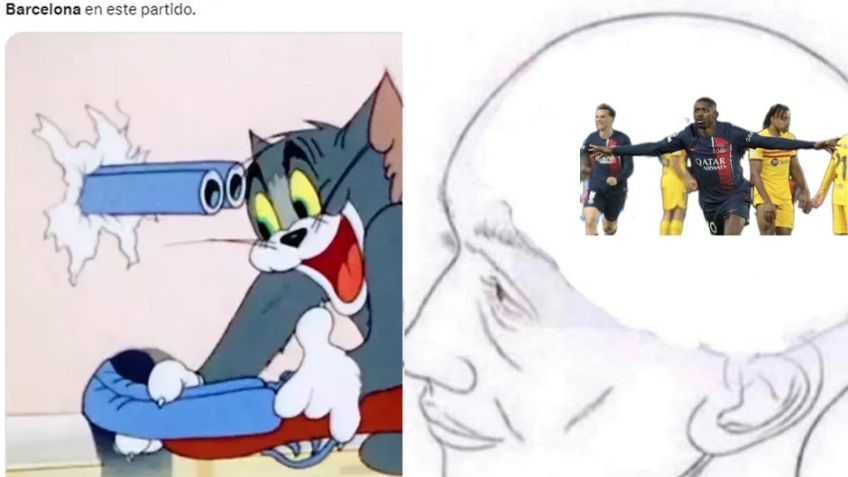 MEMES: Barcelona cae ante PSG en Champions League; Mbappé y Dembélé, los villanos del partido