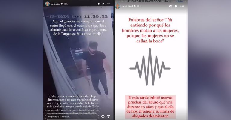 Sandra Itzel exhibe pruebas de las amenazas de Adrián Di Monte y la invasión de su hogar