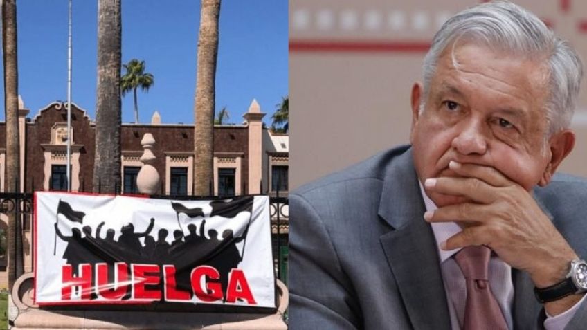 AMLO reacciona a huelga en UNISON: Respalda a trabajadores y derecho a la manifestación