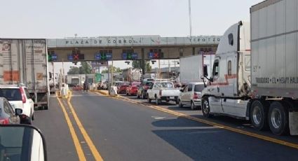 Caos en la carretera México-Querétaro: Manifestantes bloquean la caseta de Tepotzotlán