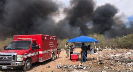 Incendio en recicladora de Empalme moviliza a autoridades; van dos siniestros en 1 semana