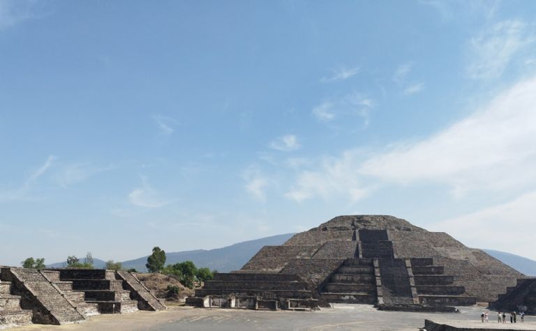 Ubicación de las pirámides de Teotihuacán