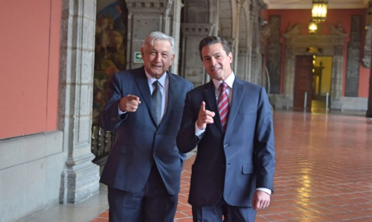 Llamada de AMLO con Peña Nieto