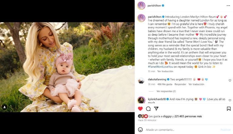 Paris Hilton Presenta a su Hija London en una Tierna Sesión de Fotos Familiar