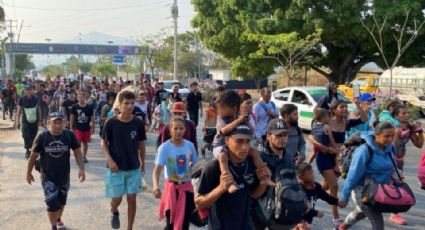 Migrantes enfrentan retén migratorio y continúan su travesía en Chiapas; esto sucedió
