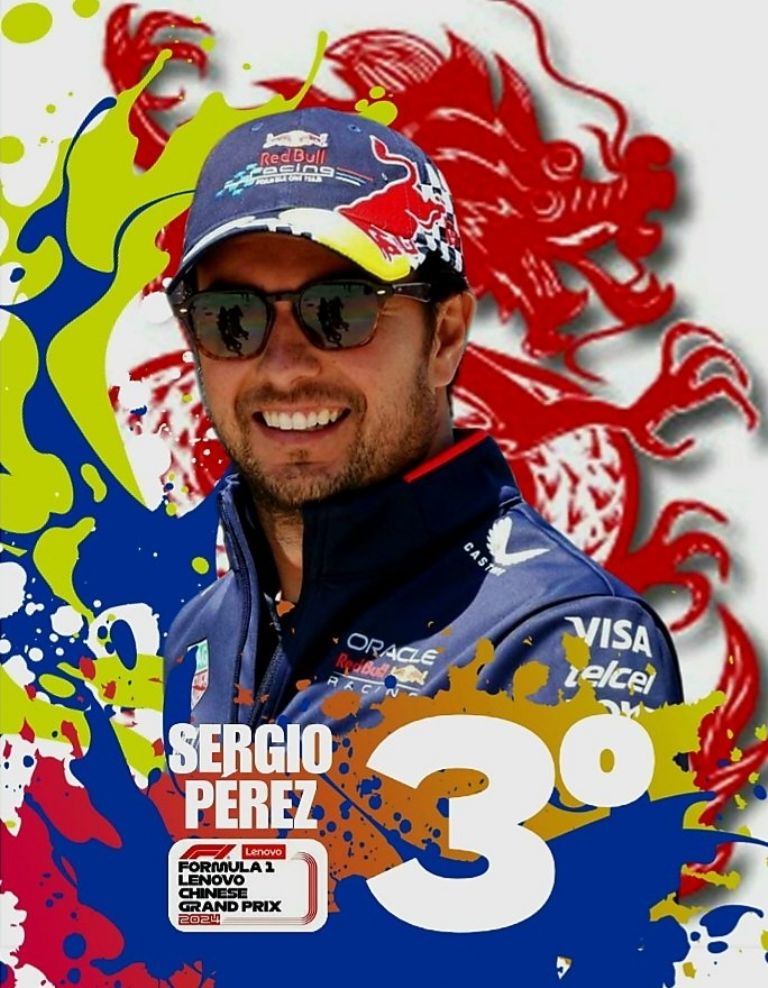 Sergio Pérez termina tercero en el Gran Premio de China