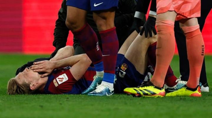 Frenkie de Jong sufre esguince en el tobillo tras impactante golpe en el Real Madrid vs. Barça