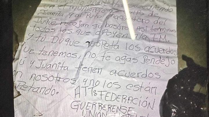 Los Tlacos dejan restos humanos y narcomantas en una escuela primaria de Temixco, Morelos