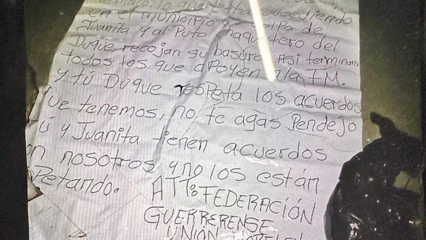 Los Tlacos dejan restos humanos y narcomantas en una escuela primaria de Temixco, Morelos