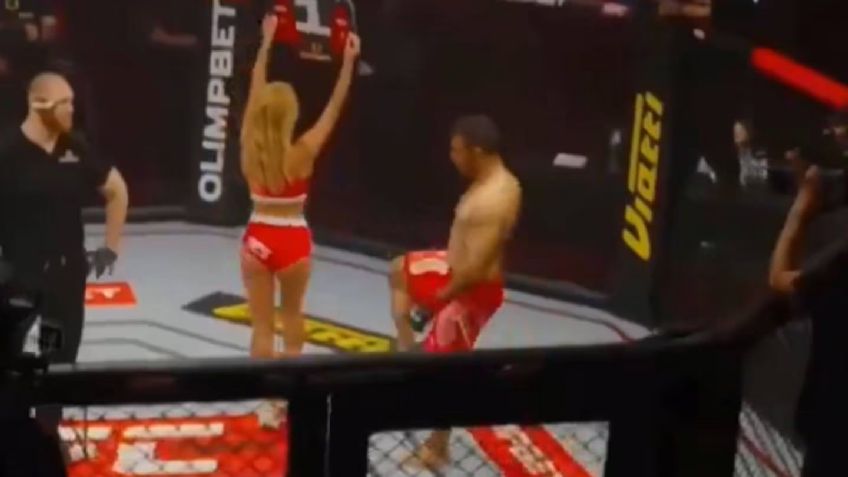 Luchador de MMA es vetado de por vida después de agredir a la ring girl en Rusia