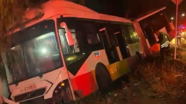 VIDEO: Así fue el fuerte accidente del Mexibús de la Línea 4 que iba a Indios Verdes