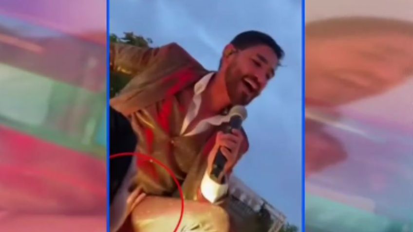 VIDEO: Mujer toca partes íntimas a vocalista de Banda El Recodo a medio concierto