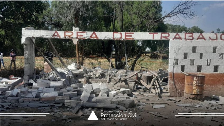 Explota polvorín en Puebla; reportan saldo de 2 muertos y un herido de gravedad
