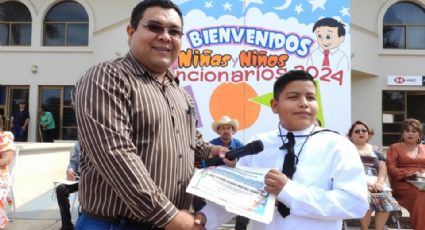 Día del niño: El pequeño Esteban Martínez es alcalde de Etchojoa por un día
