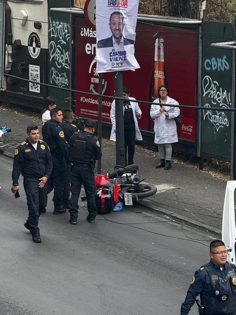 Motociclista muerto en Coyoacán