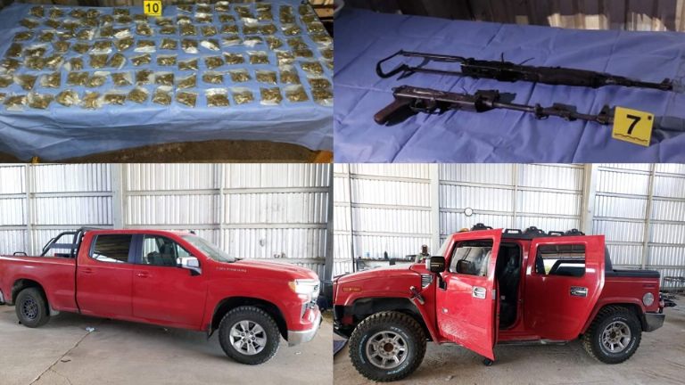 Aseguran taller donde creaban autos monstruo al norte de Sonora