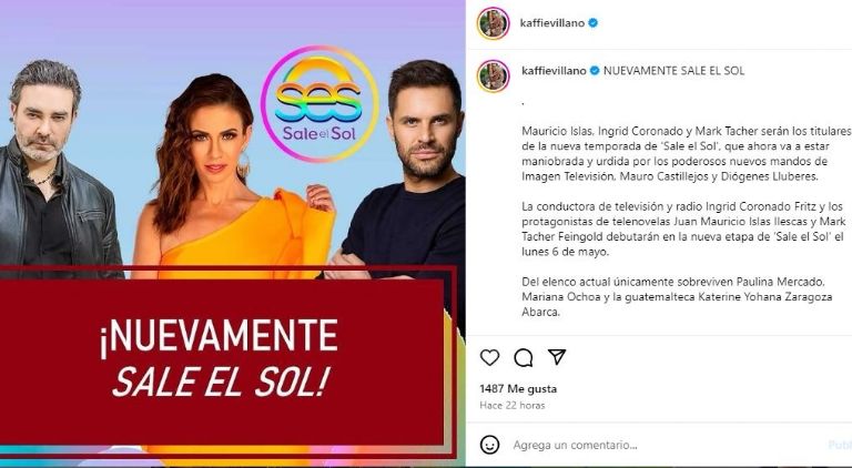 Nuevo elenco de Sale el Sol