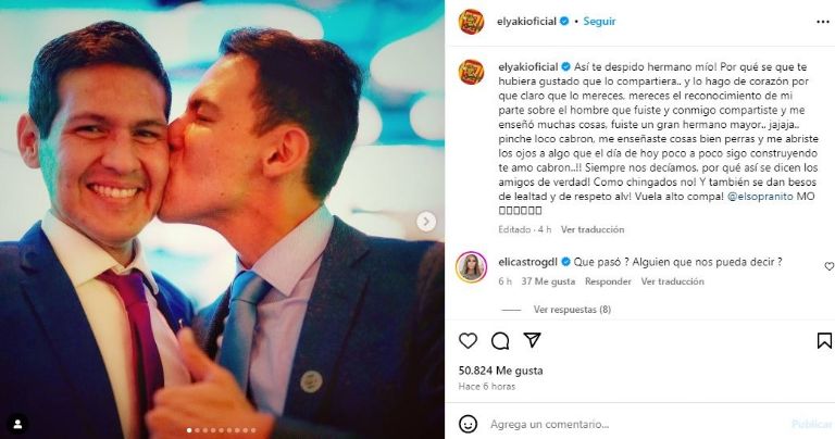 El Yaki se despide de su hermano con emotivo mensaje