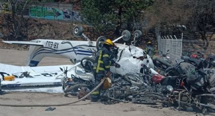 Incidente aéreo en Atizapán de Zaragoza; 3 personas heridas tras la caída de una avioneta