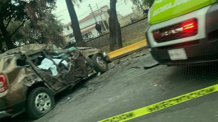 Fatídico accidente: Abuelitos y su nieta mueren tras volcadura en Toluca; no hay detenidos