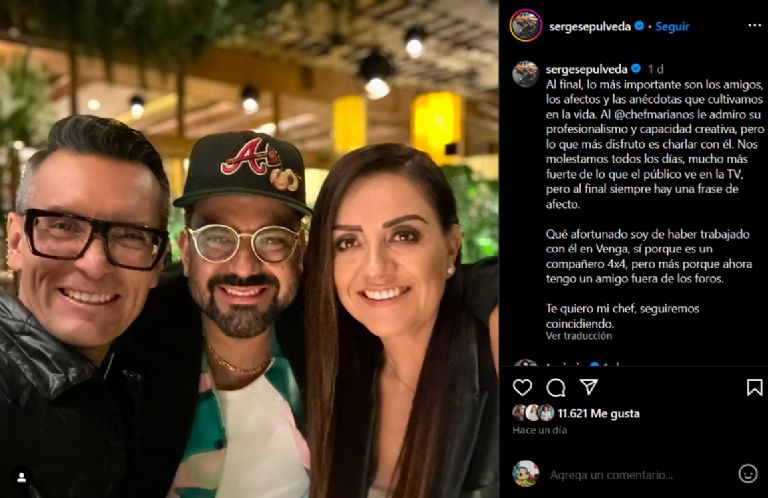 Sergio Sepúlveda se despide del chef Sandoval