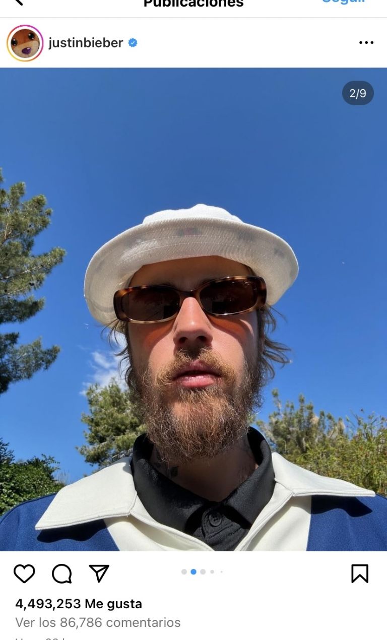 Justin Bieber con barba