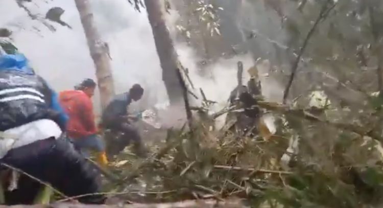 Colombia de luto: 9 militares mueren tras desplome de helicóptero durante misión