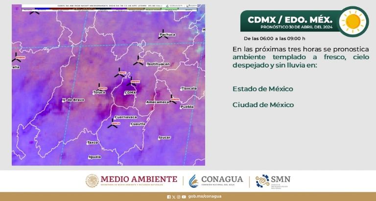 Clima en CDMX hoy 30 de abril