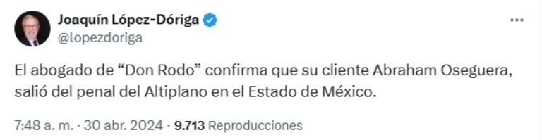 Confirman que 'Don Rodo' dejó el Altiplano. Foto: Twitter