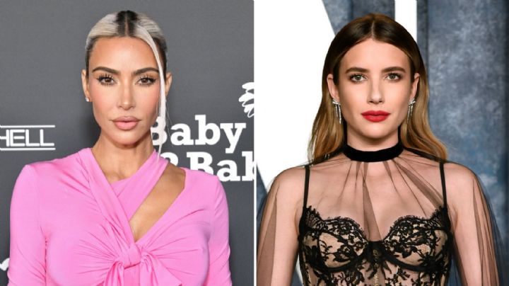 Emma Roberts revela su experiencia de plantarle un beso a Kim Kardashian