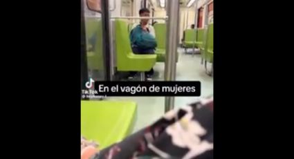 (VIDEO) Mujer denuncia a hombre tocándose en vagón exclusivo; sucedió en Tacubaya