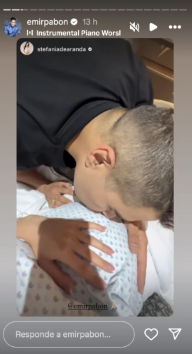 Emir Pabón y Stefanía de Aranda dan la bienvenida a su bebé