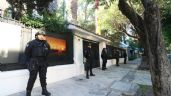 SSC rodea embajada de Ecuador en CDMX tras irrupción en embajada mexicana en Ecuador