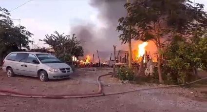 Código Rojo en Cajeme: Voraz incendio moviliza a los Bomberos y destroza 6 viviendas