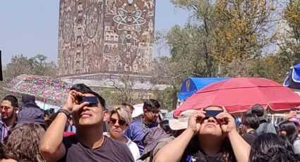 Abarrotan Ciudad Universitaria para ver el Eclipse Solar; caos en Insurgentes Sur