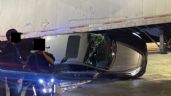 Fuerte accidente en CDMX: Automóvil choca y queda debajo de un tráiler en Eduardo Molina