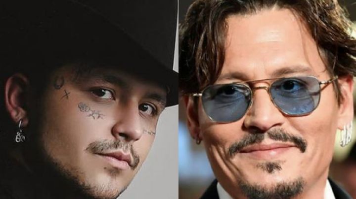 ¡Irreconocible! Christian Nodal sorprende con nueva imagen y lo comparan con Johnny Depp