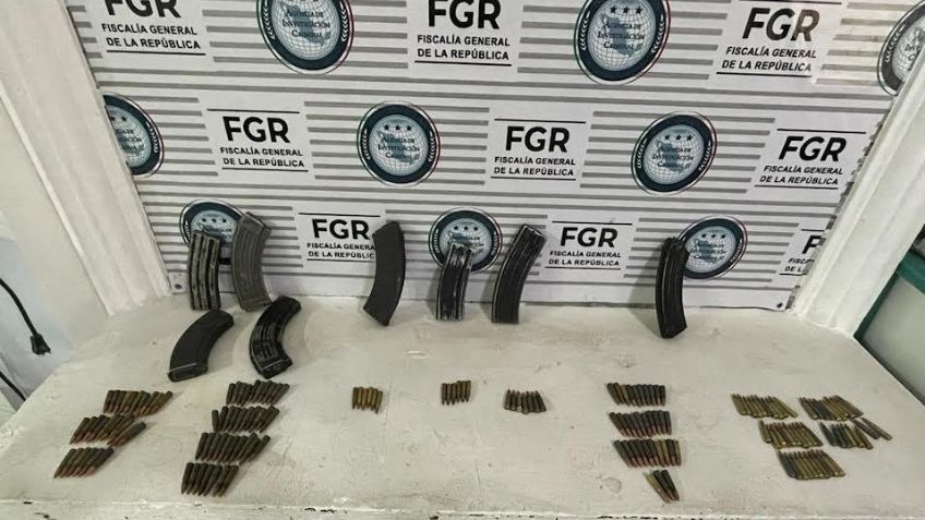 (FOTOS) Golpe al crimen organizado en Sonora: FGR investiga hallazgo de armas y vehículos