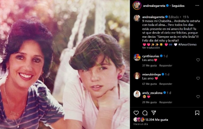 Andrea Legarreta se viste de luto y manda mensaje