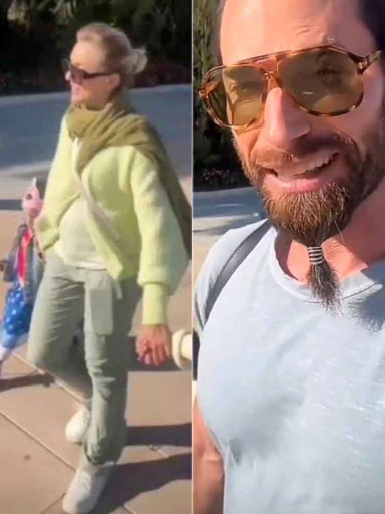 Imagen del video que mostraría con un bulto a Angelique Boyer