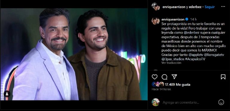 Actor revela cómo es trabajar para Eugenio Derbez