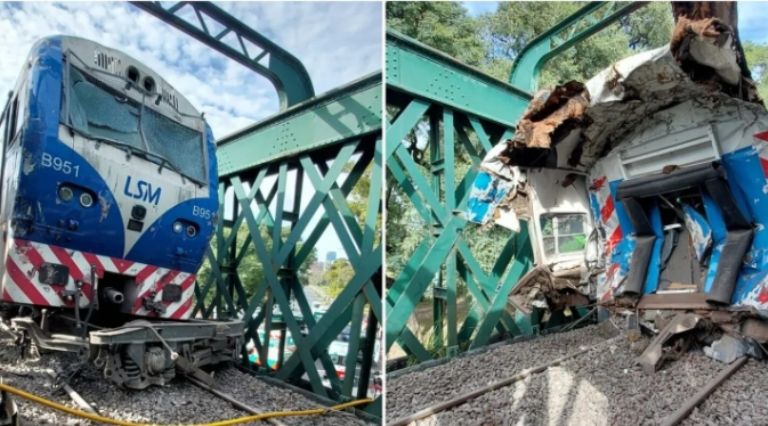 Chocan trenes en Argentina