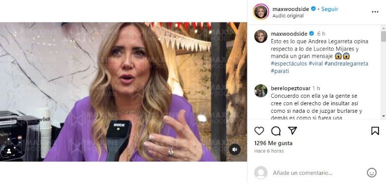 Andrea Legarreta llega a Ventaneando de luto