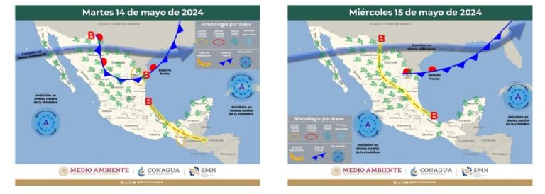 Clima en México para esta semana. Foto: Conagua