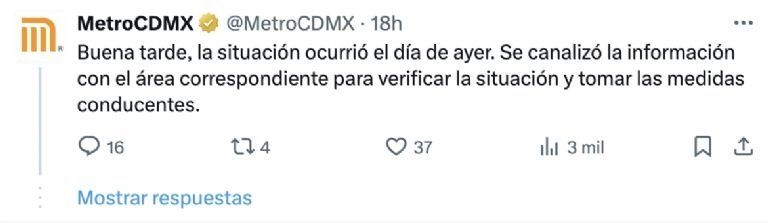 Empleado del Metro CDMX es captado durmiendo en horario laboral