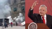 Foto ilustrativa de la nota titulada Ayotzinapa: Esto dijo AMLO sobre el ataque a Palacio Nacional que dejó 26 víctimas