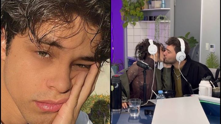 Captan 'infidelidad' de Danna a Alex Hoyer en pleno podcast; besa a Lizardo Ponce